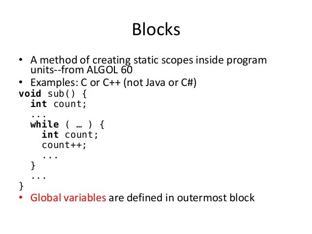 Subprogram