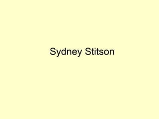 Sydney Stitson 