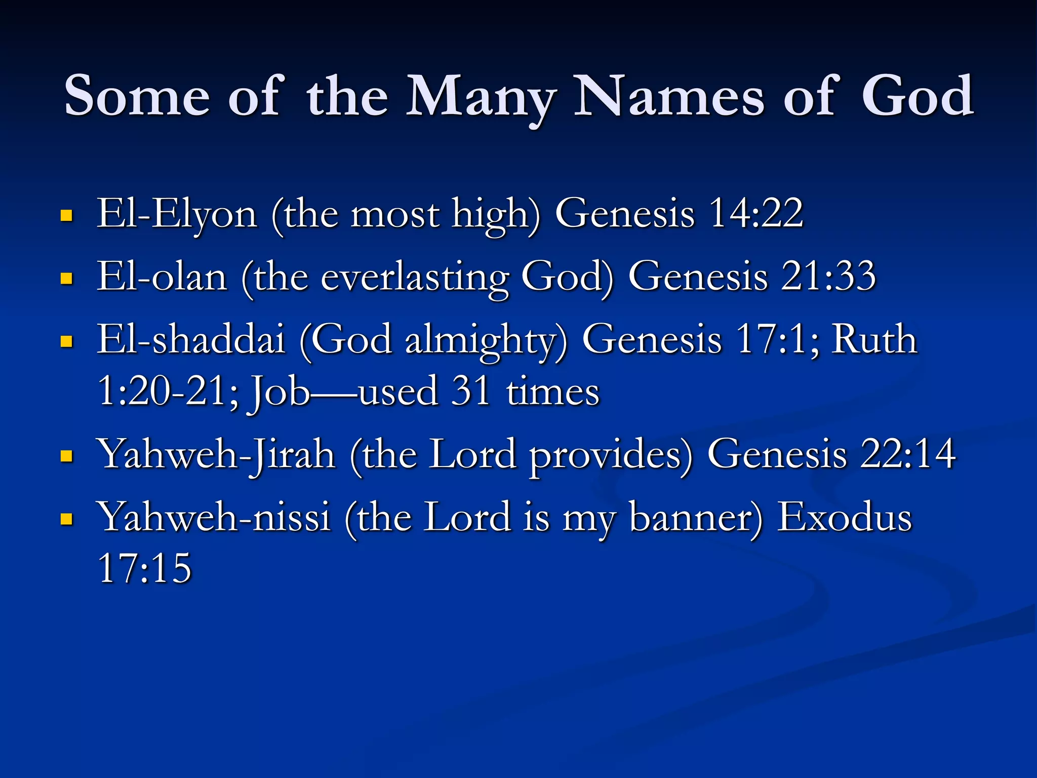 Names of God | PDF