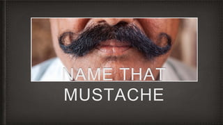 NAME THAT
MUSTACHE
 
