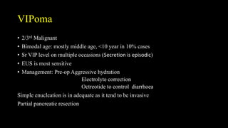 Vipoma Flowchart Name the endocRine tumors of pancreas | PPTX