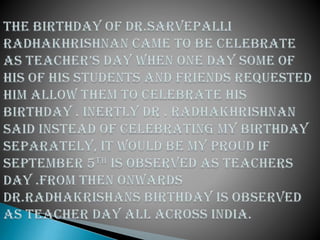 Teacher's Day in India