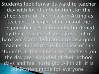 Teacher's Day in India