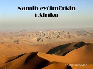 Namib eyðimörkin