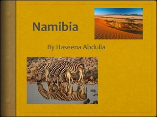 Namibia By Haseena Abdulla 