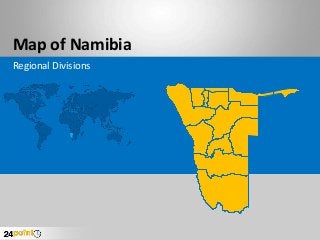 Map of Namibia
Regional Divisions
 