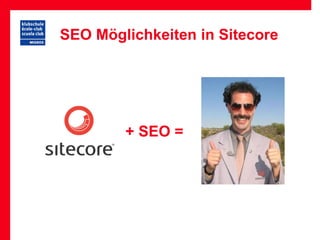 SEO Möglichkeiten in Sitecore




        + SEO =
 