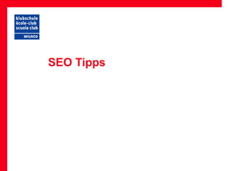SEO Tipps
 