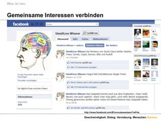 Interne und externe Kommunikation verschmelzenWas ist neuGeschwindigkeit. Dialog. Vernetzung. Menschen.http://know.namics.com