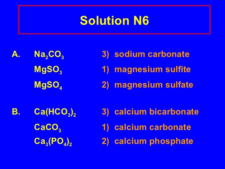 Naming binary and ternary compounds