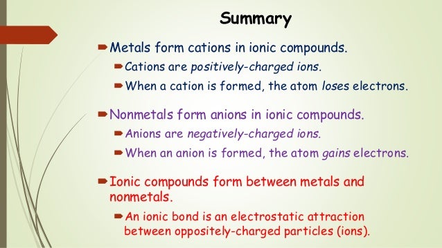 naming ionic compounds intro ionic compounds form