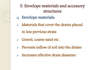 DESIGN OF SUBSURFACE DRAINAGE SYSTEM | PPTX