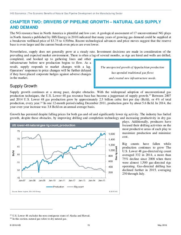 IHS The Economic Benefits of Natural Gas Pipeline Development on the…