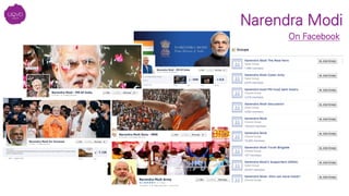Narendra Modi
On Facebook
and the list goes on…
 