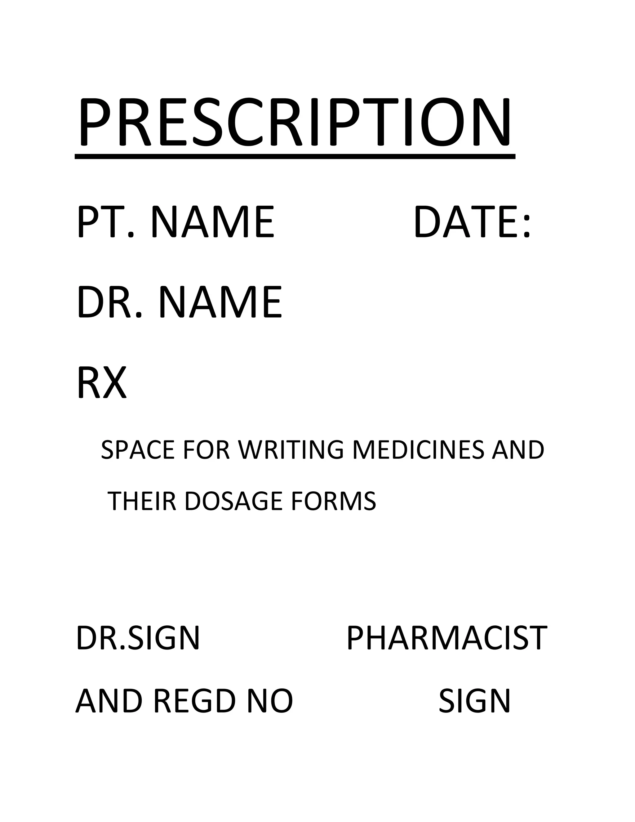 prescription | PDF