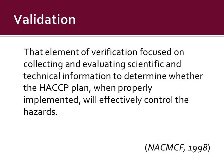 Food Safety Validation, Sampling/Lotting, and Events
