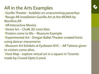 Mobile Augmented Reality Development Pipeline

Platforms

Software
Development
Kits (SDKs)

Proprietary
IDEA
Generation

Open

Training
Capabilities
Testing

Applications

Policy
Value
UI
Integration
Ubiquity

Targeted Engagement
Created by Nettrice R. Gaskins nettrice@gmail.com

USER
Experience

 