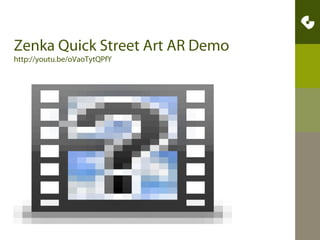 Mobile Augmented Reality (AR) is the overlaying of
digital information onto the physical environment,
viewed through a camera-enabled phone or other
mobile devices.

 