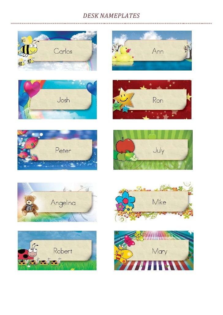 Nameplate Maker 4 Teachers