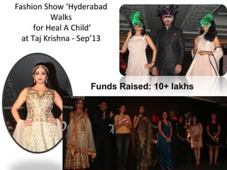 Fashion Show ‘Hyderabad
Walks
for Heal A Child’
at Taj Krishna - Sep’13

Funds Raised: 10+ lakhs

 