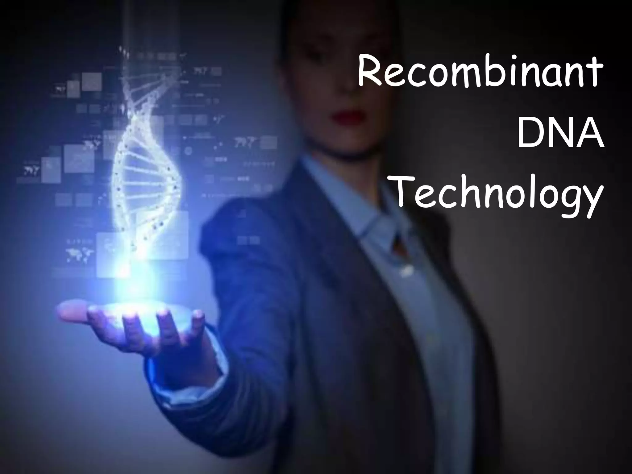 Recombinant
DNA
Technology
 