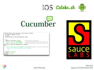 Jirayut Nimsaeng
TPSE 2015
August 22, 2015 @ Software Park
 