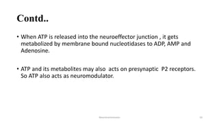 Non adrenergic and Non cholinergic transmission | PPTX