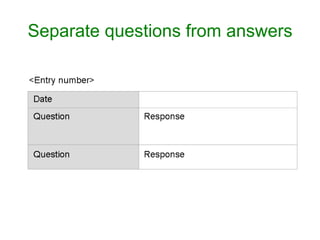 Separate questions from answers
 