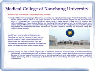 Medical College of Nanchang University  ,[object Object]