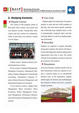 MBA in China