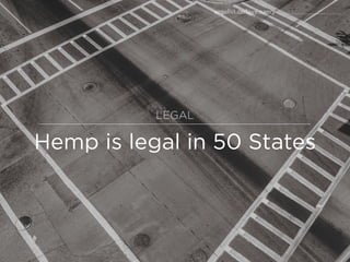 Hemp is legal in 50 States
LEGAL
angelist.co/love-nancy
 