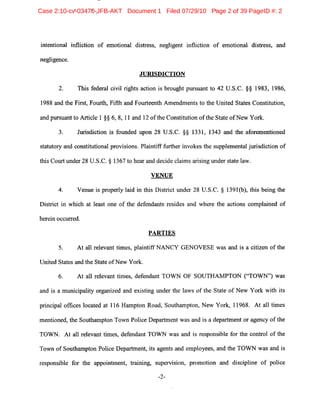 Case 2:10-cv-03470-JFB-AKT Document 1 Filed 07/29/10 Page 2 of 39 PageID #: 2
 