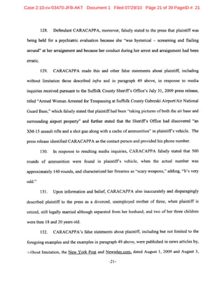 Case 2:10-cv-03470-JFB-AKT Document 1 Filed 07/29/10 Page 21 of 39 PageID #: 21
 