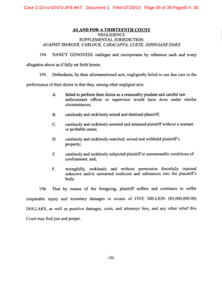 Case 2:10-cv-03470-JFB-AKT Document 1 Filed 07/29/10 Page 36 of 39 PageID #: 36
 