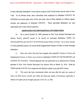 Case 2:10-cv-03470-JFB-AKT Document 1 Filed 07/29/10 Page 4 of 39 PageID #: 4
 