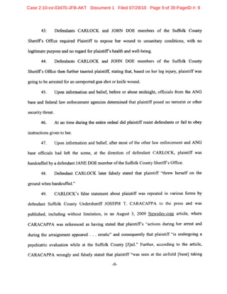 Case 2:10-cv-03470-JFB-AKT Document 1 Filed 07/29/10 Page 9 of 39 PageID #: 9
 