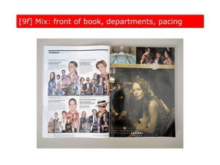[9f] Mix: front of book, departments, pacing
 