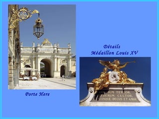 Porte Here Détails Médaillon Louis XV 