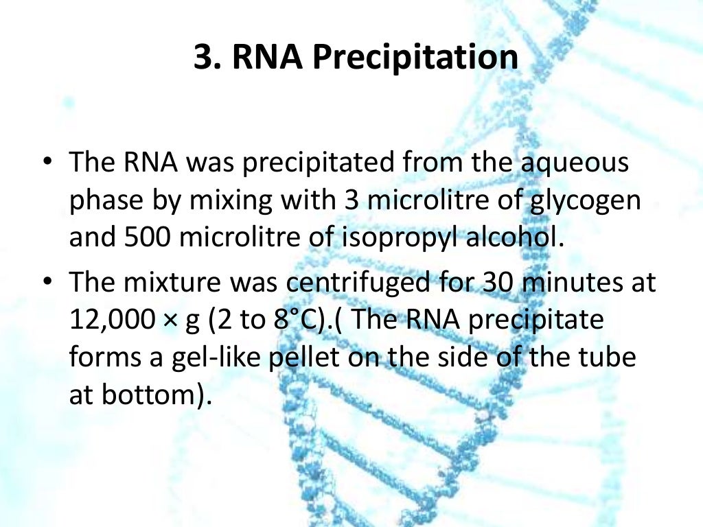ISOLATION OF RNA