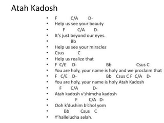 Atah	
  Kadosh
	
  
	
  

 