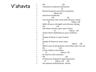 V’ahavta
	
  
	
  

 