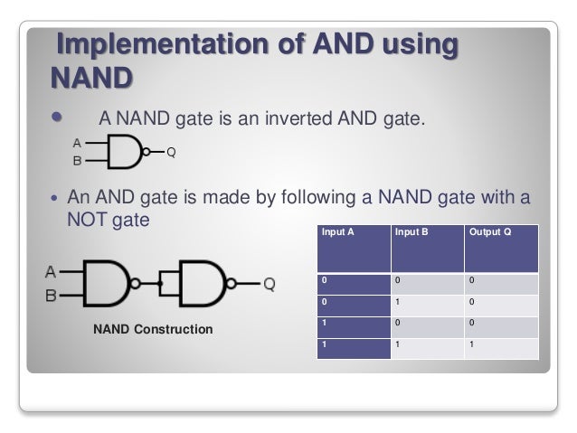 Nand and nor