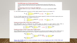 Nand and nor gate