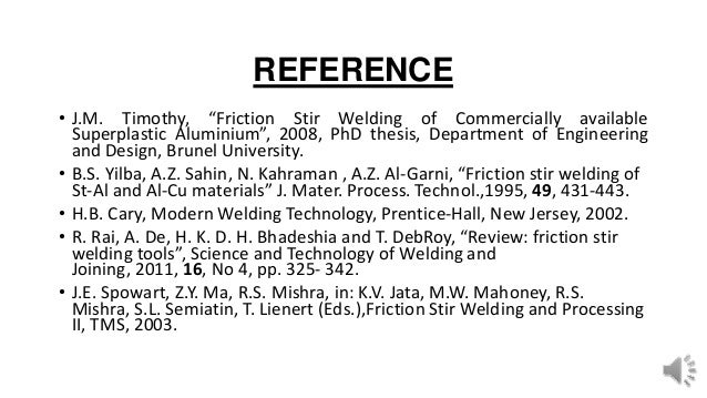 Phd thesis friction stir welding