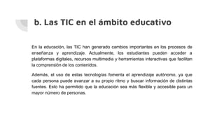 Impacto y Uso Responsable de las TIC en Hogar, Educación y Trabajo | PDF