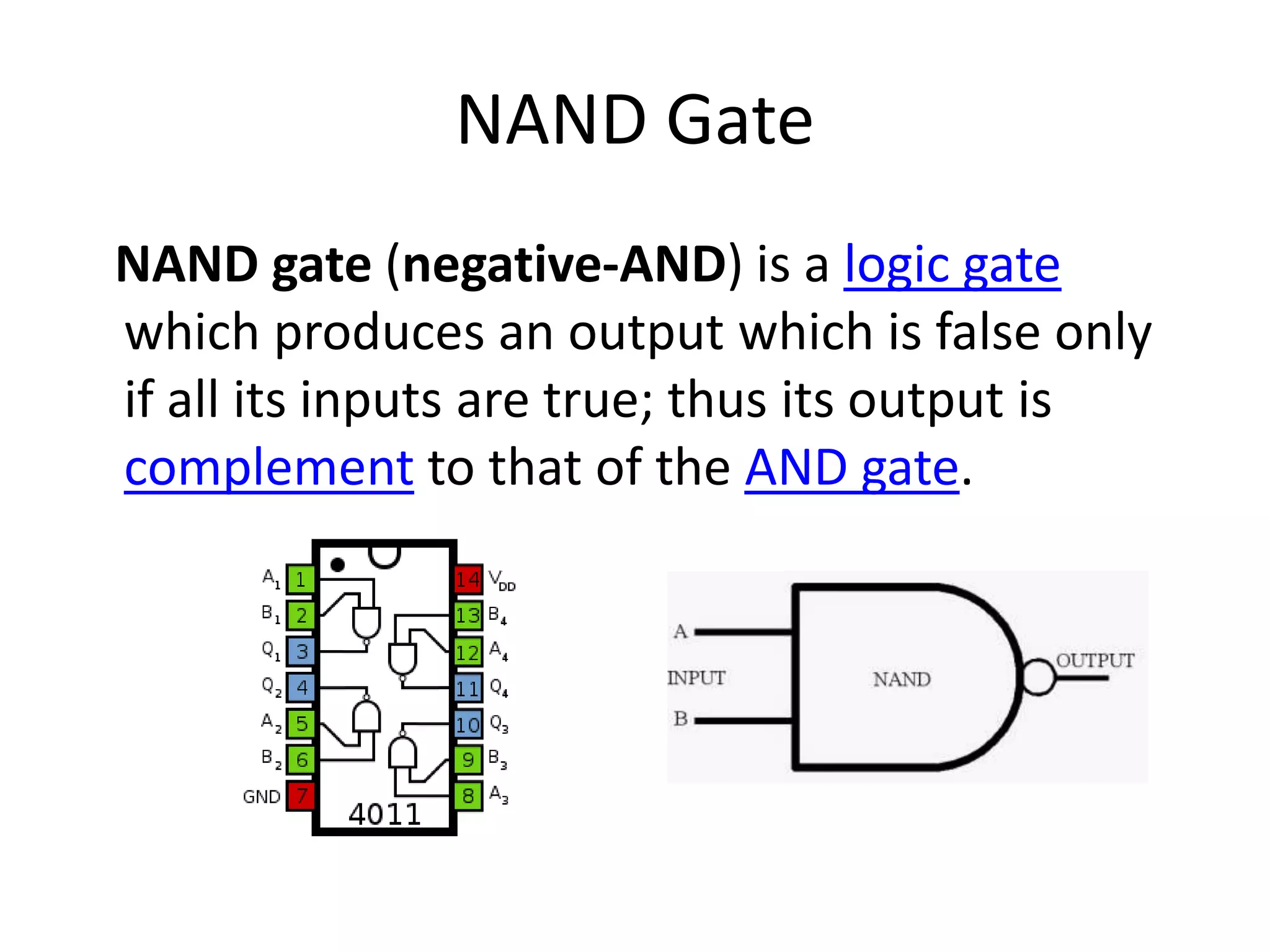 Nand logic gate electronics plc microcontroller series | PPTX
