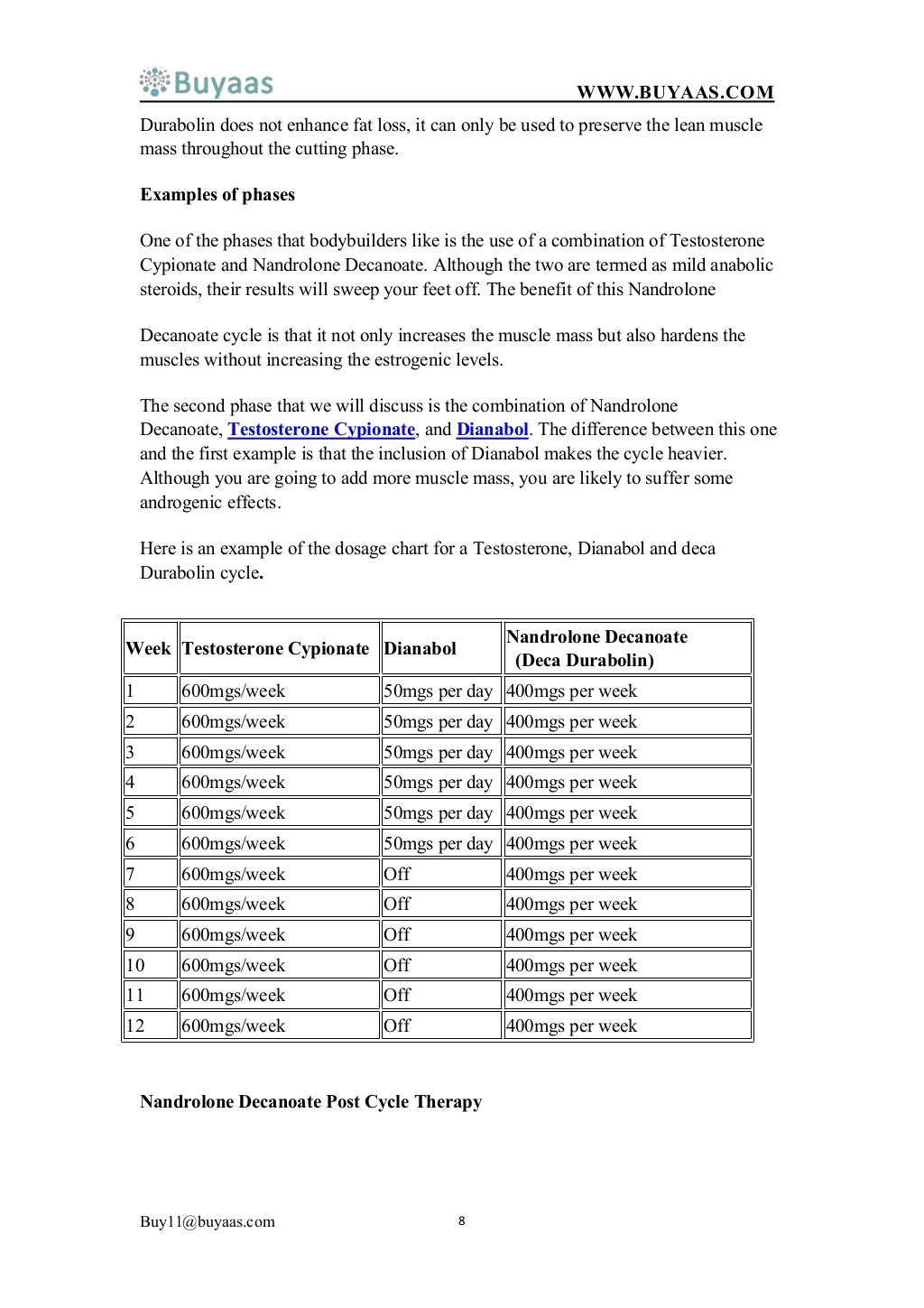 Nandrolone decanoate uses, cycle, dosage, and shocking results