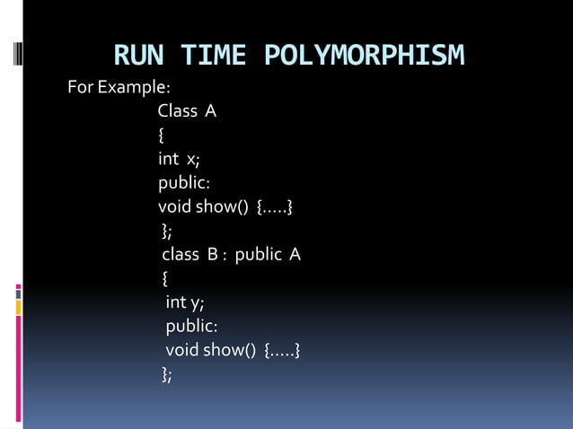 pointer, virtual function and polymorphism | PPT