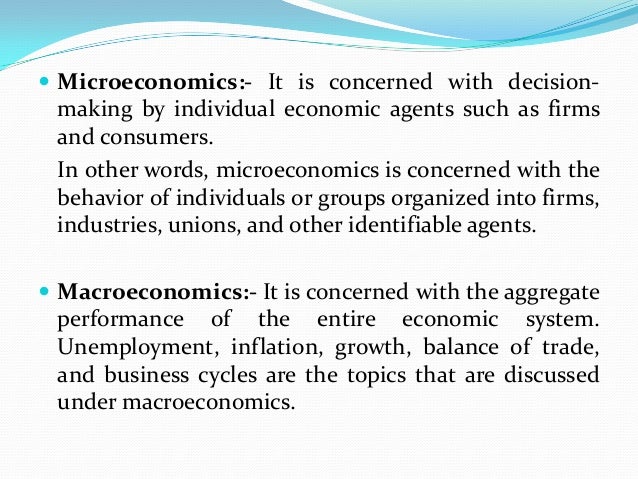 intro to macroeconomics