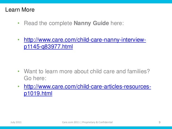 nanny interview questions